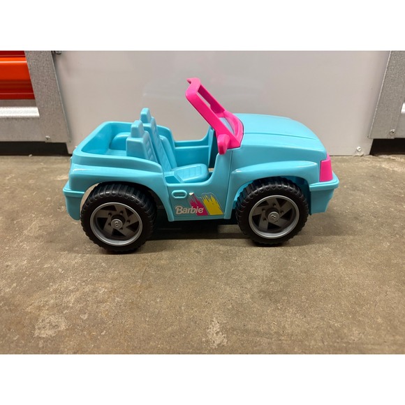 VTG 1994 Barbie Blue Convertible‎ Off Road Toy Car 4x4 Kids Play Vehicle - Picture 2 of 7